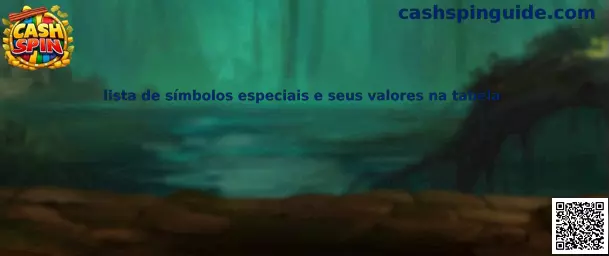 Lista de símbolos especiales y valores de Cash Spin